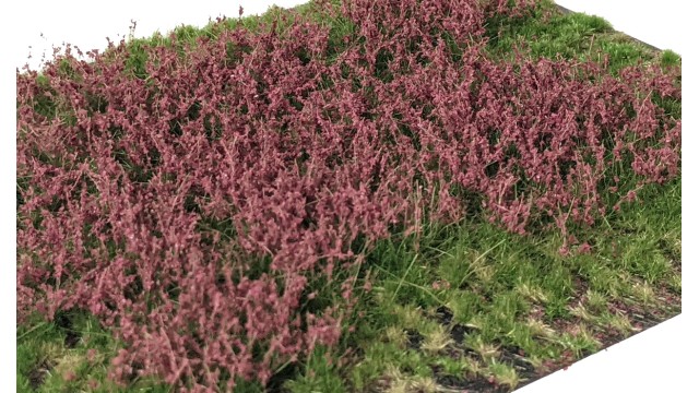 Layered Tufts Flowers Red