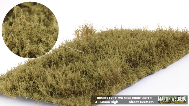 Bushes type E Khaki Green