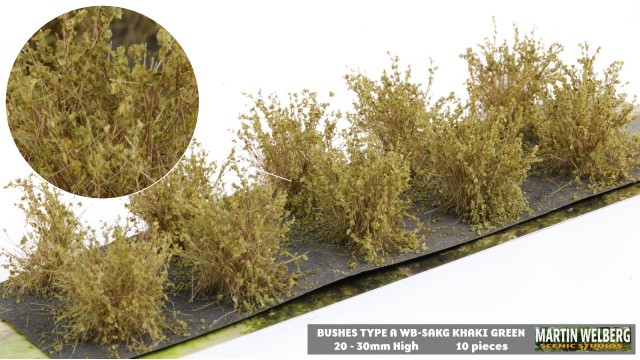 Bushes type A Khaki Green