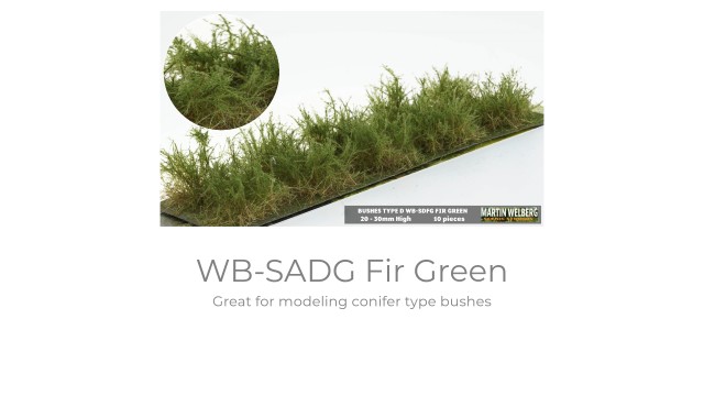 Bushes type D Fir Green