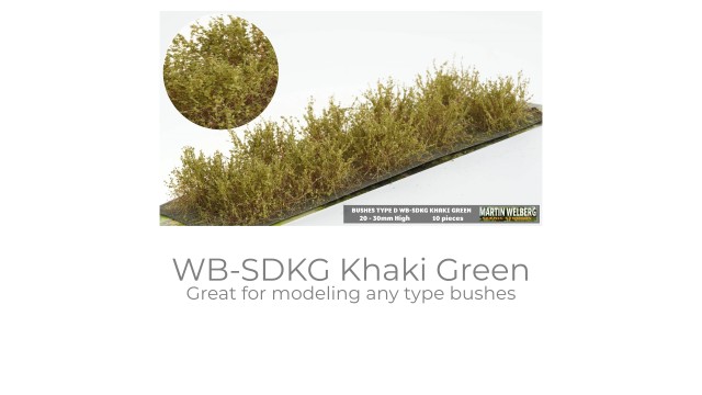 Bushes type D Khaki Green